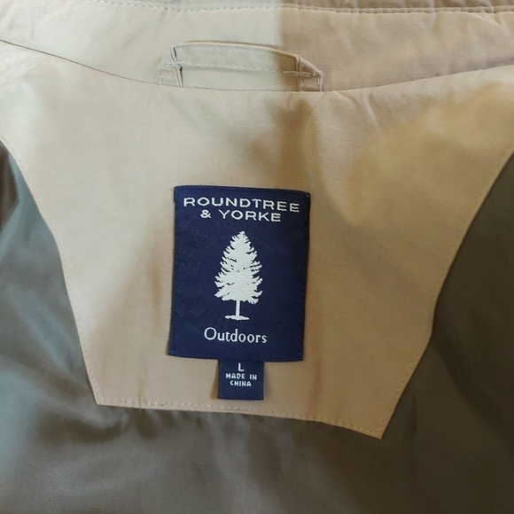 Roundtree & YORKE Outdoors men's jacket bomber coat size Large lightweight - Picture 13 of 15